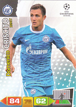 Domenico Criscito Zenit Petersburg 2011/12 Panini Adrenalyn XL CL #267